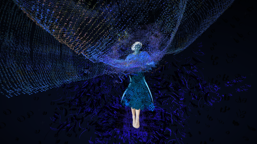 La Femme bleue by Christine Vannier, Other Media for Sale on Singulart