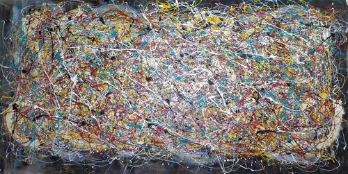 Listening Mozart-Symphony 40 de Alfredo Bertolini, Pintura a la venta en Singulart