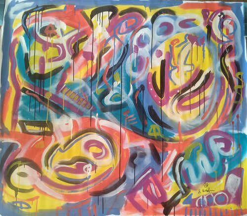 Circus 1 von Alfredo Bertolini, Malerei kaufen auf Singulart
