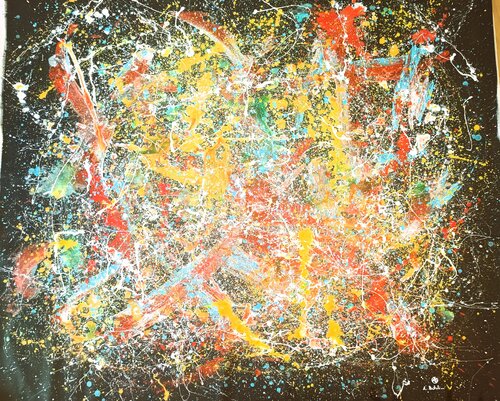 I love dripping 7 by Alfredo Bertolini, Painting for Sale on Singulart
