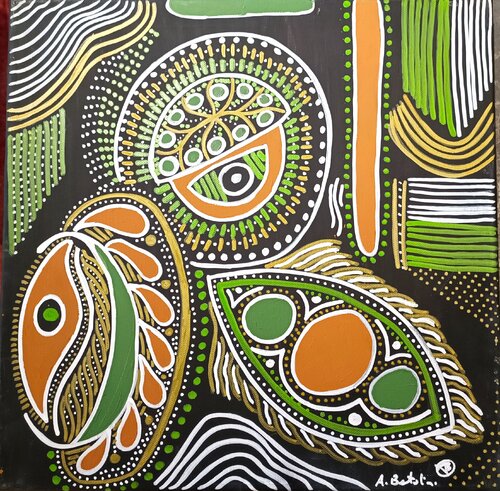 Black-green van Alfredo Bertolini, Schilderij te koop op Singulart