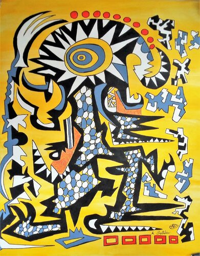 The guardian 2 von Alfredo Bertolini, Malerei kaufen auf Singulart