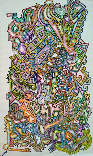 Flipper by Alfredo Bertolini, 회화 for Sale on Singulart