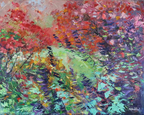 Breezy Autumn Garden by Sylvia Paul, Painting for Sale on Singulart
