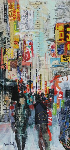 Busy Busy Tokyo di Sylvia Paul, Pittura in vendita su Singulart