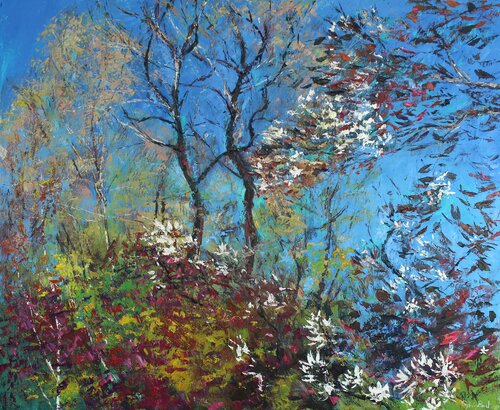 Blossom and Blue Sky von Sylvia Paul, Malerei kaufen auf Singulart