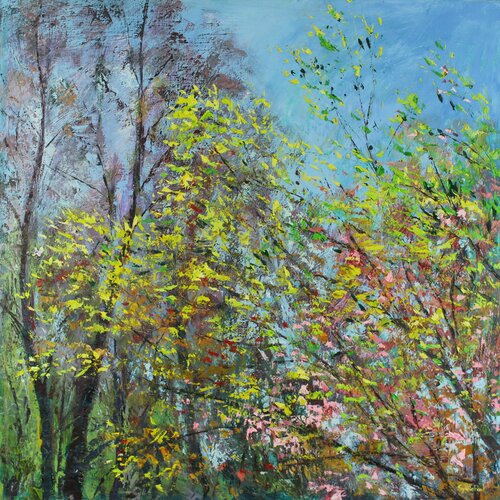 Delicate Leaves of Spring di Sylvia Paul, Pittura in vendita su Singulart