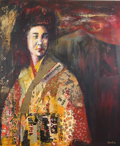 Serene Geisha di Sylvia Paul, Pittura in vendita su Singulart