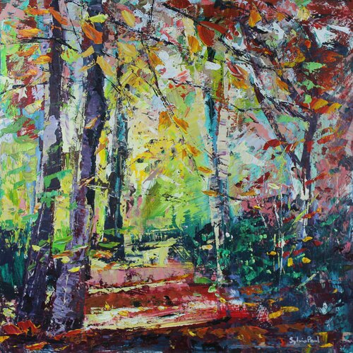 Light through Autumn Trees Sylvia Paul