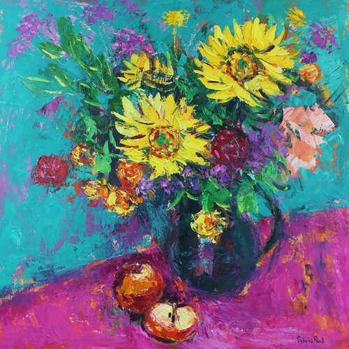 Two Sunflowers Sylvia Paul