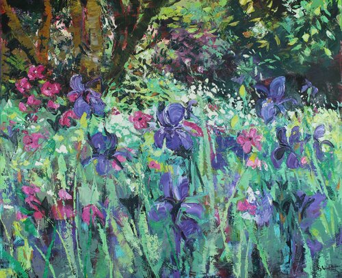 Iris Garden von Sylvia Paul, Malerei kaufen auf Singulart