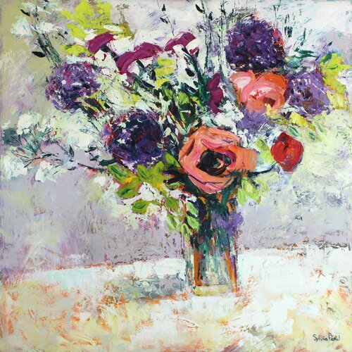 First Summer Flowers di Sylvia Paul, Pittura in vendita su Singulart