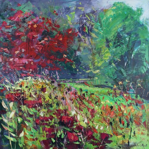 Red Acer di Sylvia Paul, Pittura in vendita su Singulart
