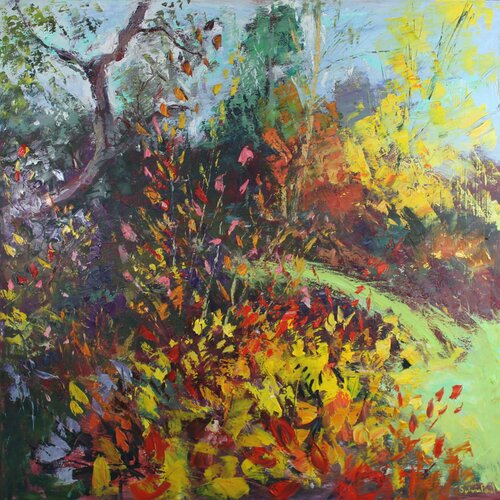 The Approach of Autumn di Sylvia Paul, Pittura in vendita su Singulart