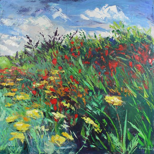 Border in Late Summer by Sylvia Paul, 회화 for Sale on Singulart