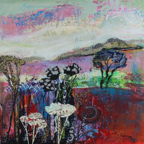 Landscape Patterns by Sylvia Paul, 油畫 for Sale on Singulart