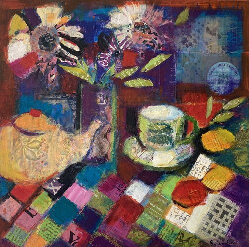 Teatime Still Life di Sylvia Paul, Pittura in vendita su Singulart