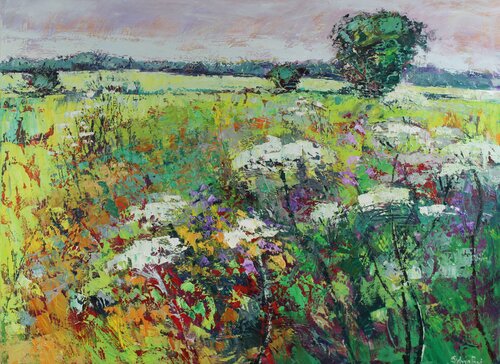Summer Landscape di Sylvia Paul, Pittura in vendita su Singulart