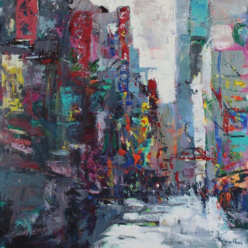 Tokyo Street van Sylvia Paul, Schilderij te koop op Singulart