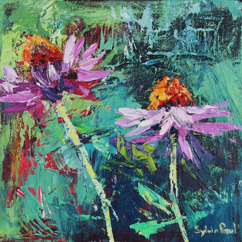 Echinacea di Sylvia Paul, Pittura in vendita su Singulart