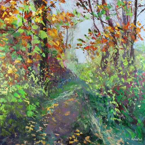Path in October di Sylvia Paul, Pittura in vendita su Singulart