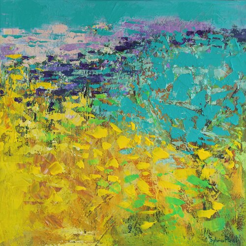Yellow Field van Sylvia Paul, Schilderij te koop op Singulart