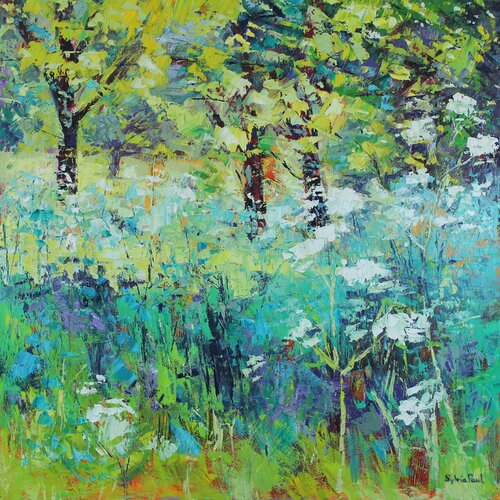 Meadow in Spring di Sylvia Paul, Pittura in vendita su Singulart