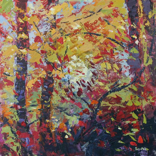 Colour of Fall van Sylvia Paul, Schilderij te koop op Singulart