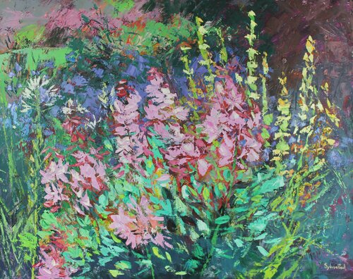 Fragrant Garden Breeze von Sylvia Paul, Malerei kaufen auf Singulart