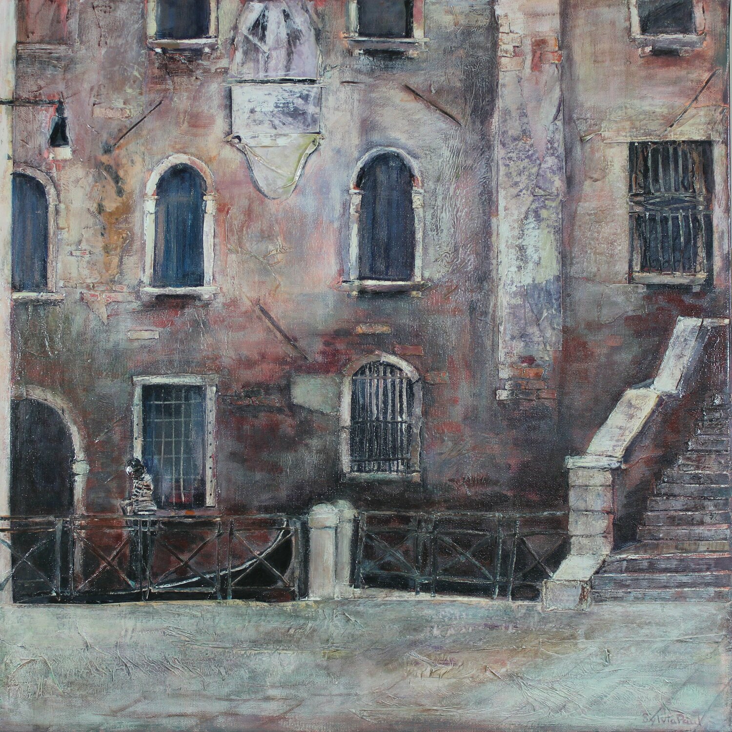 Glimpse of a Gondola Venice Sylvia Paul