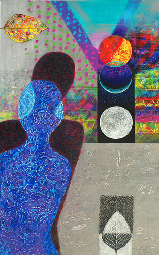 Yesterdays and tomorrows di Nijesh Mohan, Pittura in vendita su Singulart