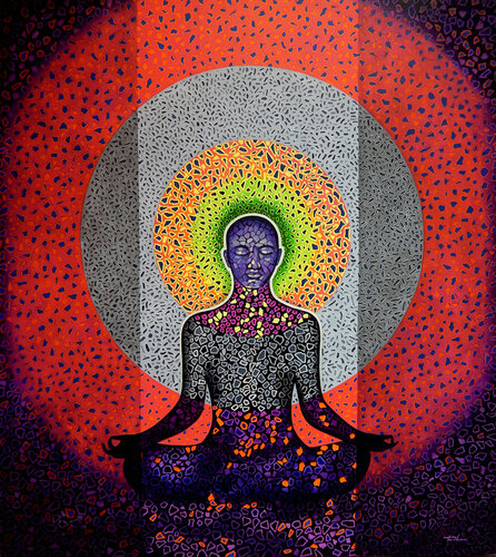 Spiritual di Nijesh Mohan, Pittura in vendita su Singulart