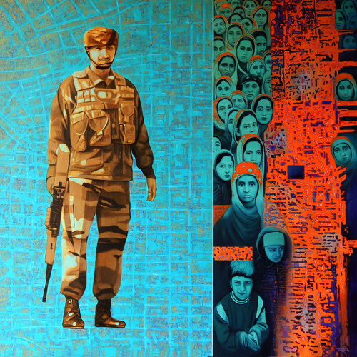 untitled di Nijesh Mohan, Pittura in vendita su Singulart
