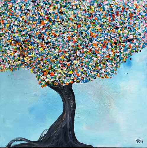 Magic tree von Chrystèle Ferron (Nasca), Malerei kaufen auf Singulart