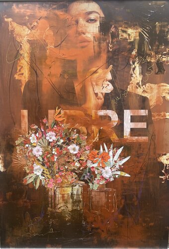 Femme Vie Liberté van Chrystèle Ferron (Nasca), Schilderij te koop op Singulart