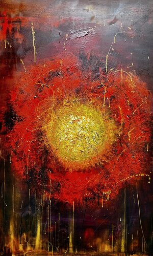 Eruption d'Amour van Chrystèle Ferron (Nasca), Schilderij te koop op Singulart