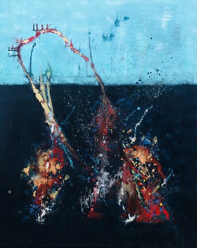 Monde invisible van Chrystèle Ferron (Nasca), Schilderij te koop op Singulart