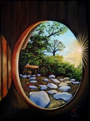 Hobbiton I di Steffi Rodigas, Pittura in vendita su Singulart