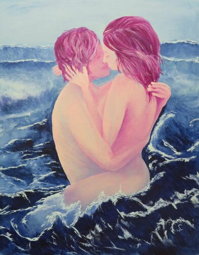 Meereskuss di Steffi Rodigas, Pittura in vendita su Singulart