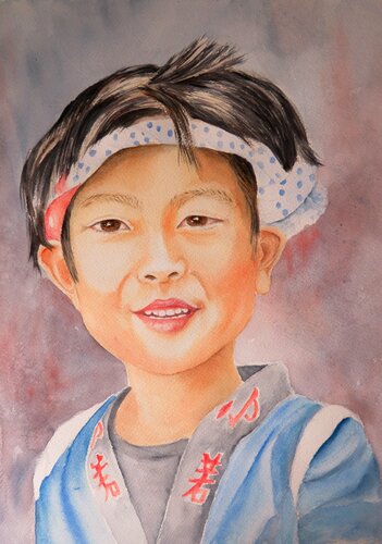 Kinder der Welt II de Steffi Rodigas, Obra en papel a la venta en Singulart