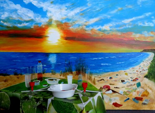 Guten Appetit van Steffi Rodigas, Schilderij te koop op Singulart