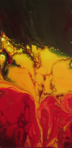 Flammenblume di Steffi Rodigas, Pittura in vendita su Singulart