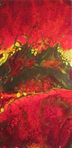 Flammenblume II di Steffi Rodigas, Pittura in vendita su Singulart