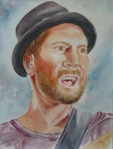 Tauschkonzert - Johannes Oerding de Steffi Rodigas, Obra en papel a la venta en Singulart