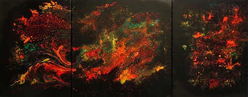 Feuerdrache von Steffi Rodigas, Malerei kaufen auf Singulart