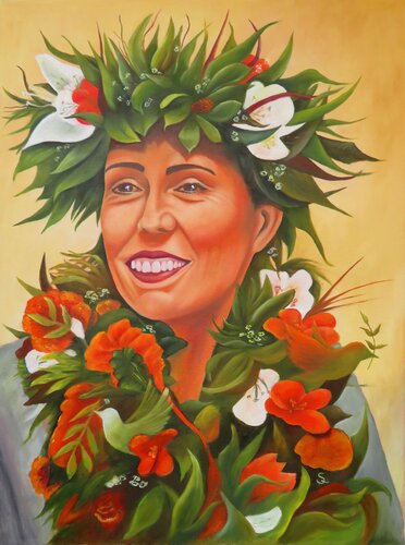 Jacinda Ardern- Ein Gesicht des Friedens von Steffi Rodigas, Malerei kaufen auf Singulart