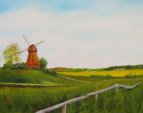 Die alte Mühle di Steffi Rodigas, Pittura in vendita su Singulart
