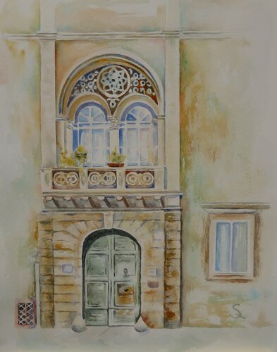 Balkon in Lecce de Steffi Rodigas, Pintura a la venta en Singulart