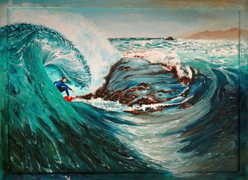 Kurz vor dem Fall di Steffi Rodigas, Pittura in vendita su Singulart