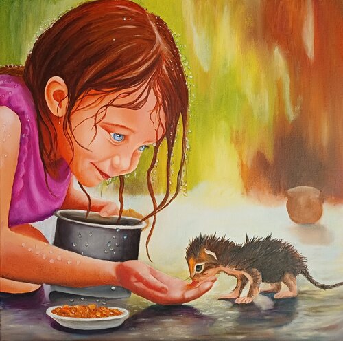 Trust II van Steffi Rodigas, Schilderij te koop op Singulart